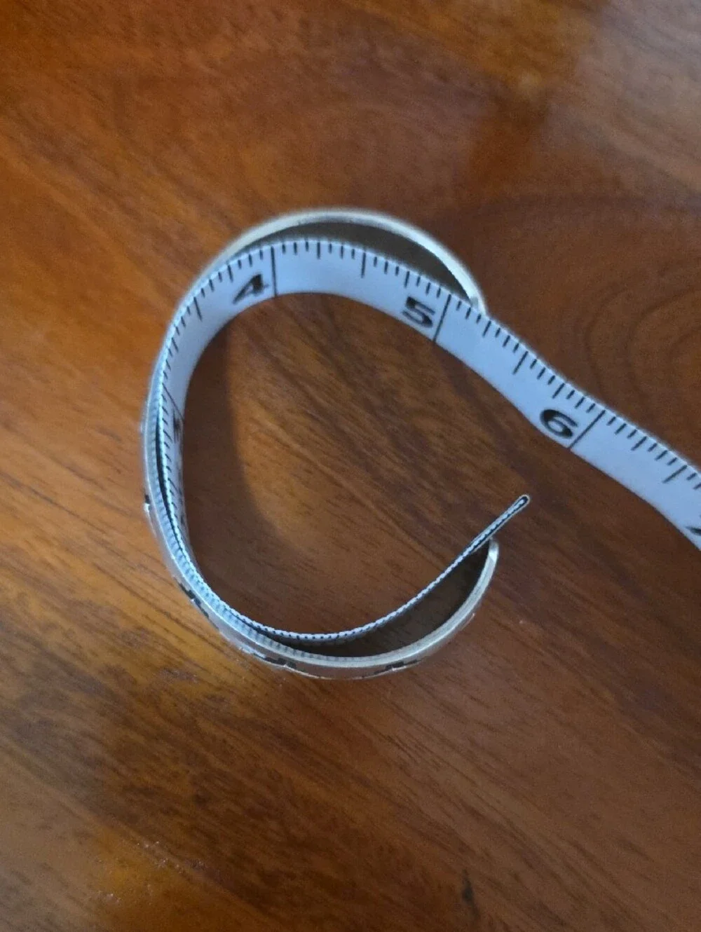 Sterling Silver Engraved Cuff Bracelet - Silver